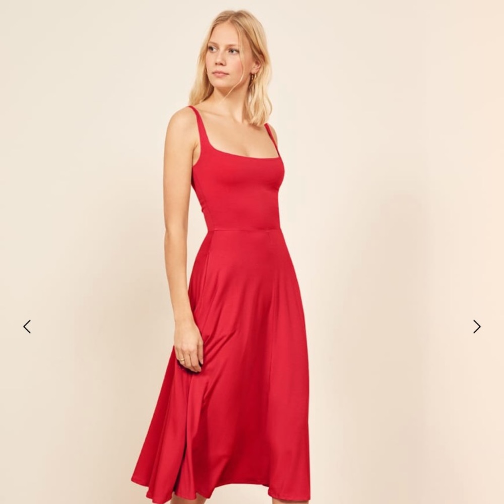 Reformation Mary Dress - Red